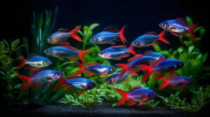 Neon Tetra Fish School